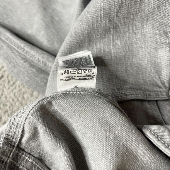 Old Navy Vintage Slim Jeans Womens 22 Grey High Rise Straight  Denim Zip Fly NEW - Picture 5 of 12